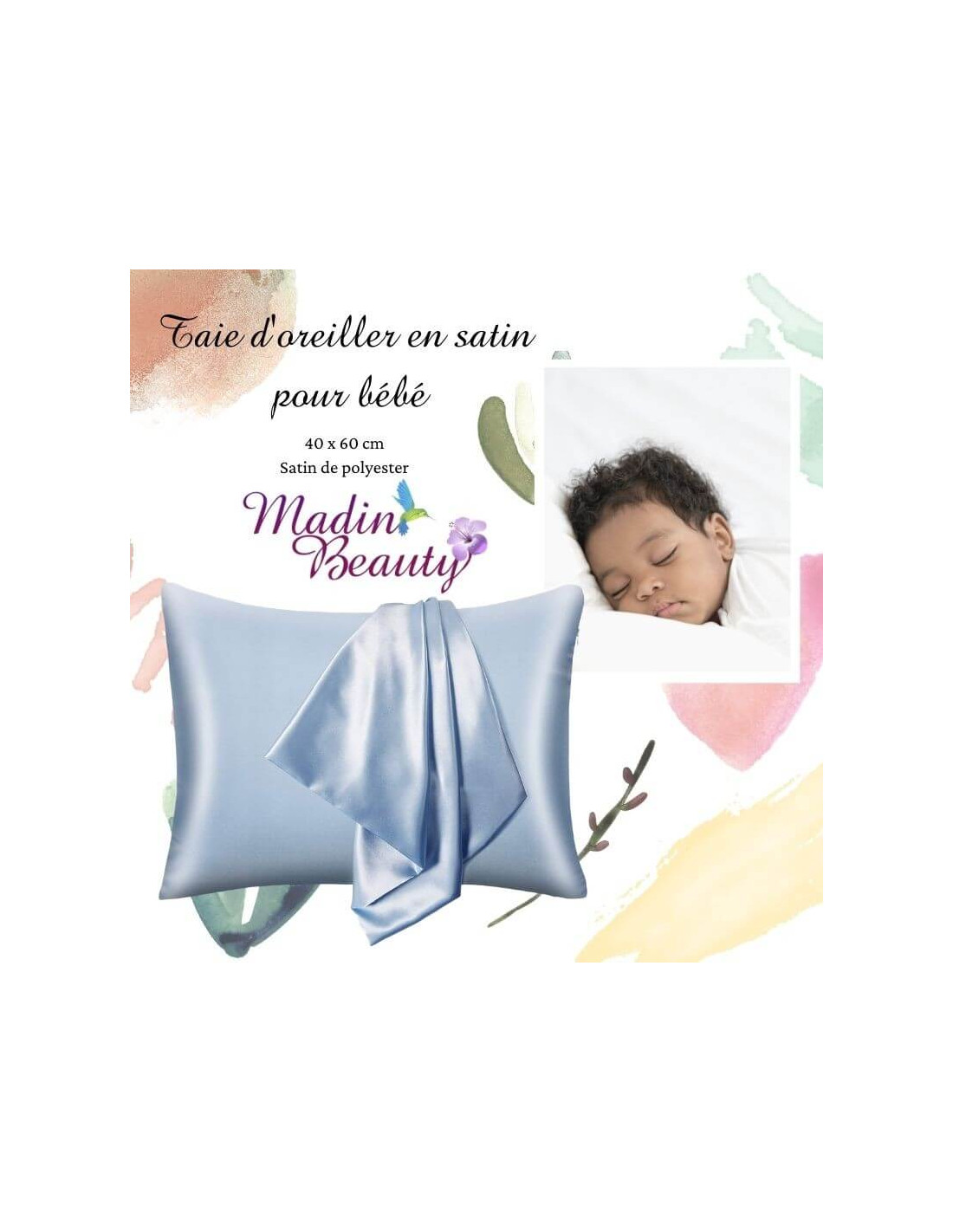 Taie d'oreiller pour bébé bébé 40x60 cm Rose