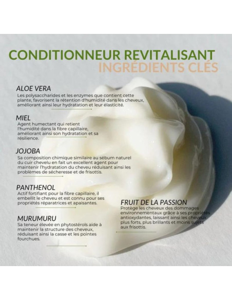 Conditionneur revitalisant naturel pour tous types de cheveux secs - MYSCA  Cosmetics